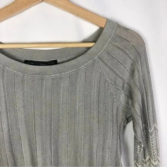 White House Black Market WHBM Ombre Chevron Knit Sweater S - Picture 3 of 5